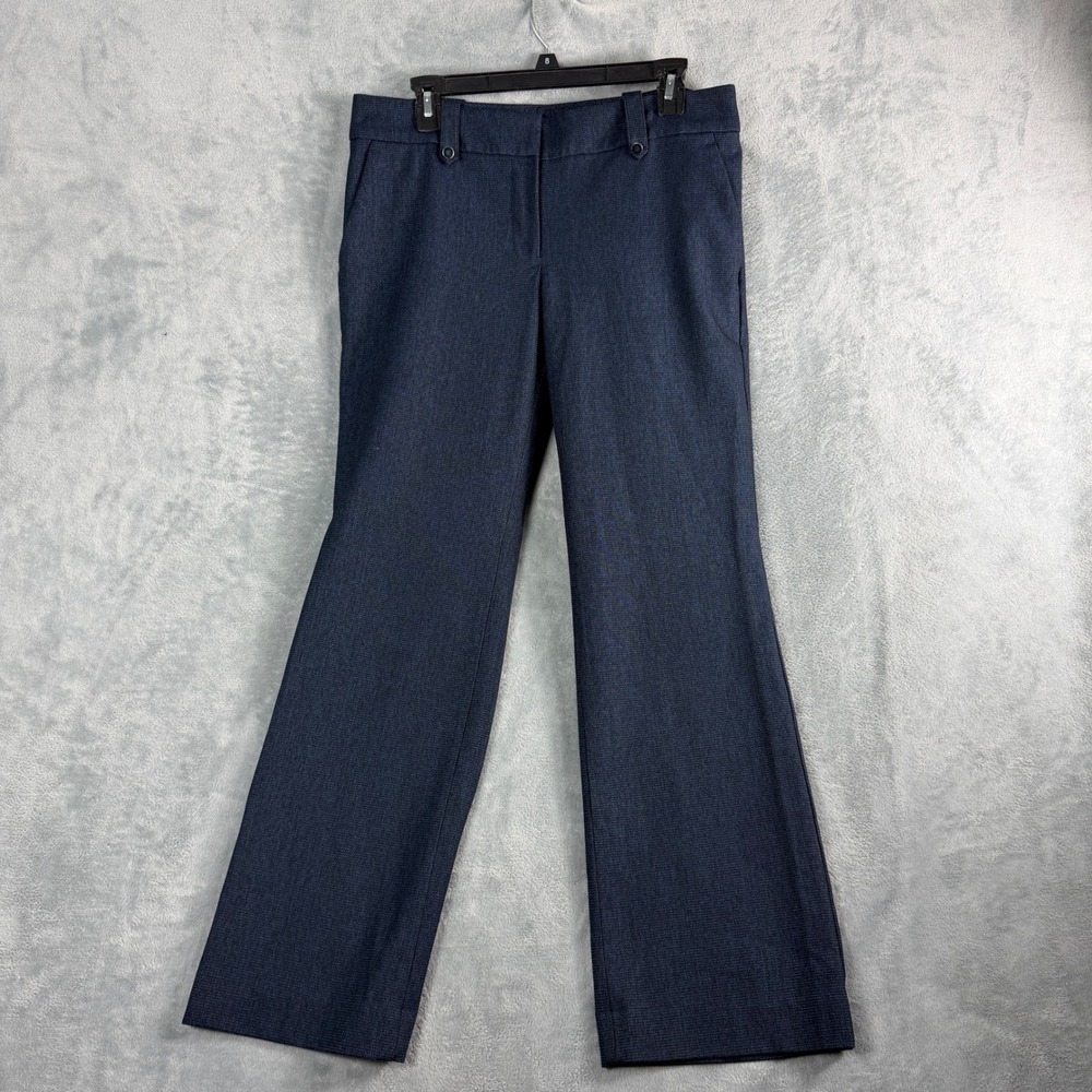 LOFT Women 8P Navy Blue Marisa Trouser Straight Leg Office Siren Quiet Luxury